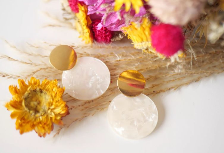 [231130_6966] Boucle d'oreille PIA Nacre