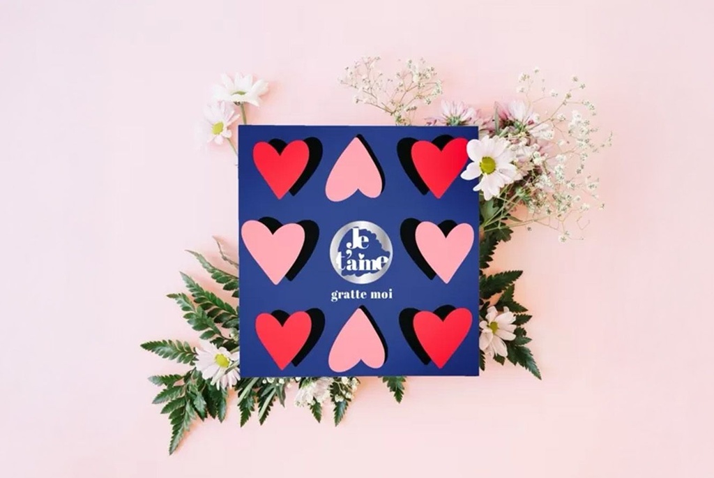 [250130_8388] Carte à gratter JE T'AIME coeur Gratte moi