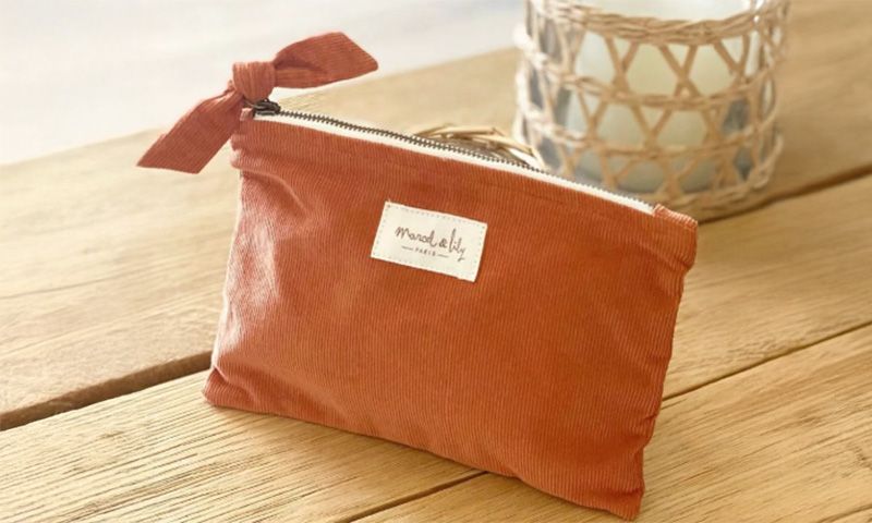 [240708_7746] Pochette velours rouille "Marcel& Lily"