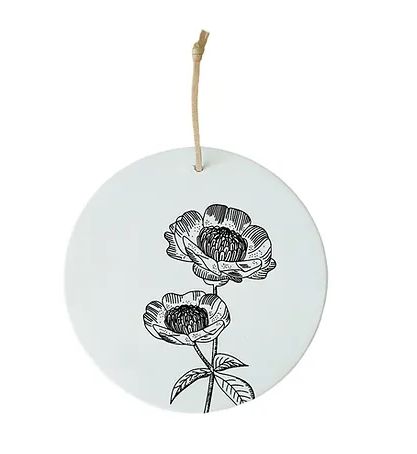 Médaillon "Fleurs"- 8 cm